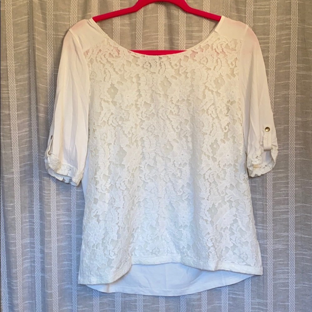 The Limited lace tee blouse